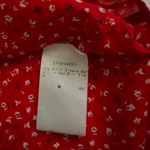 Taylor Stitch - The Short Sleeve Bandit in Red Mini Floral - M/40” - Picture 7 of 7